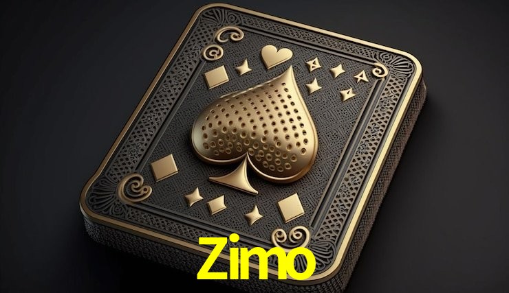 Escena dinámica inspirada en casino con iluminación Zimo, cartas, fichas e íconos de juegos digitales en un espacio moderno de juegos.